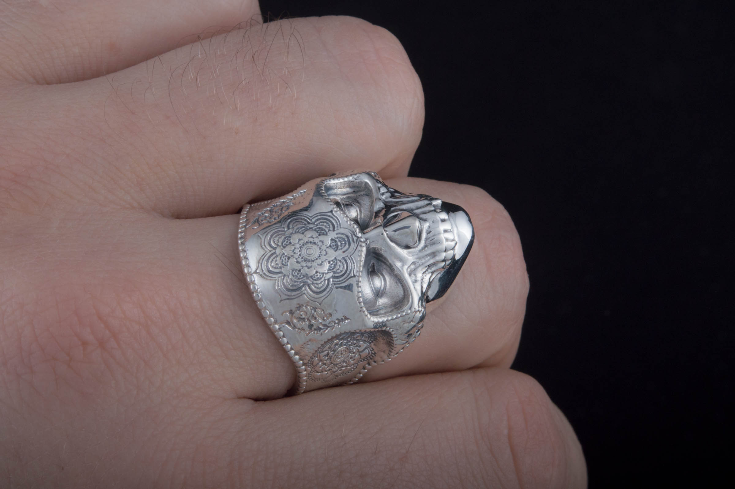 Bague mandala shops argent