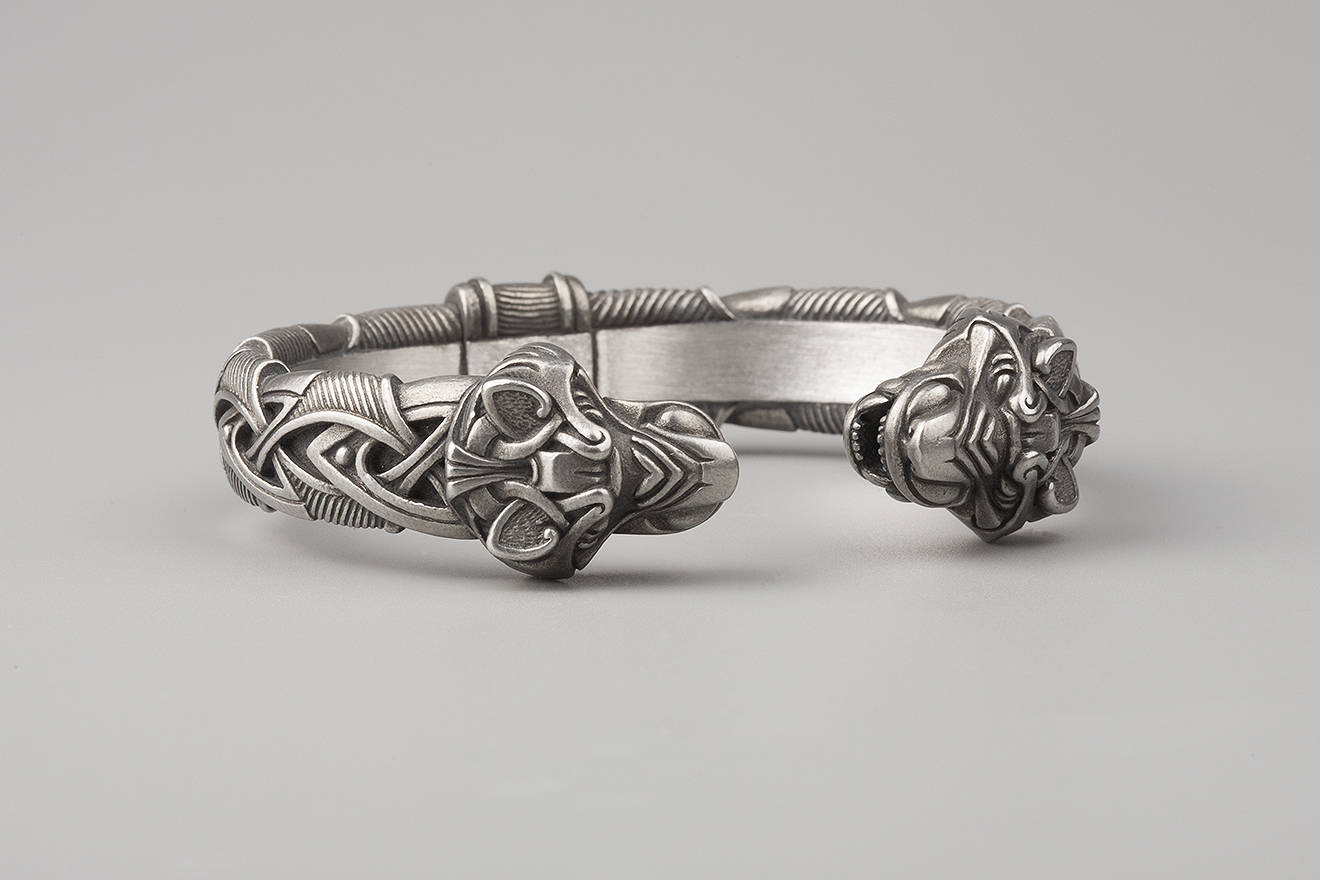 Bracelet Viking FENRIR - Bronze Argent - LA Taverne du Viking