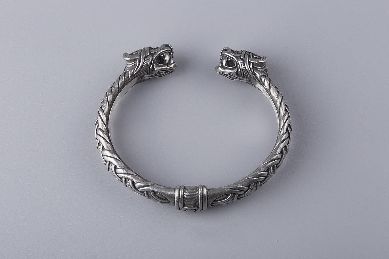 Bracelet Viking Garm- Bronze Argent - LA Taverne du Viking