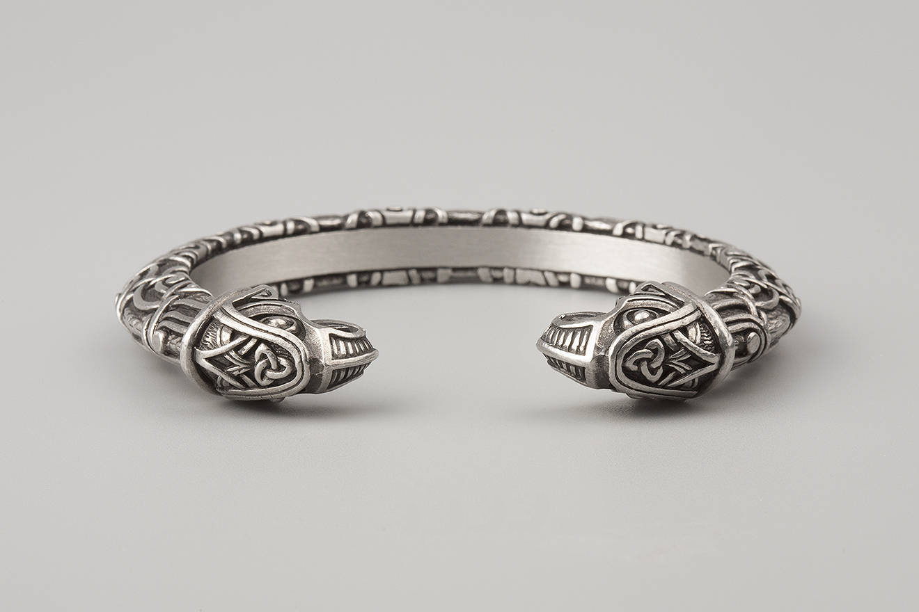 Bracelet Viking Aigle - Bronze Argent - LA Taverne du Viking