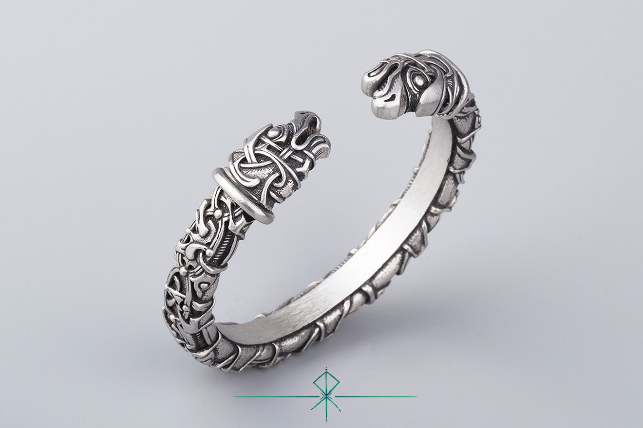 Bracelet Viking hugin et munin odin Bronze argent La taverne du viking